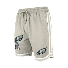 Philadelphia Eagles New Era Stone Multi Patch Shorts Light Beige | NFL