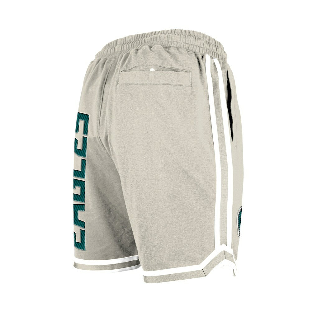 Philadelphia Eagles New Era Stone Multi Patch Shorts Light Beige | NFL