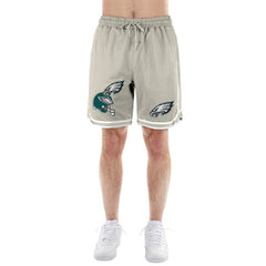 Philadelphia Eagles New Era Stone Multi Patch Shorts Light Beige | NFL