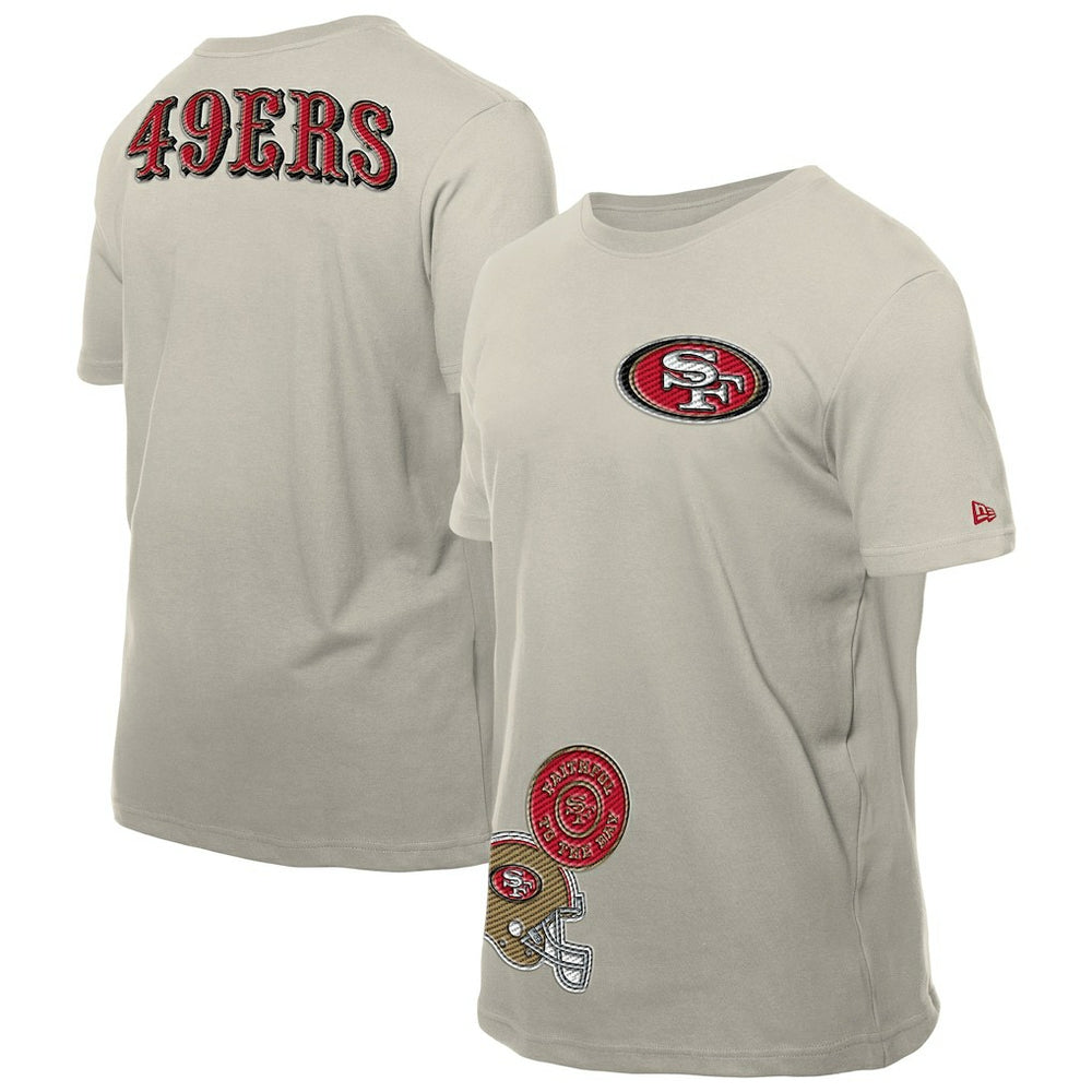 San Francisco 49ers New Era Multi Patch T-Shirt Light Beige | NFL