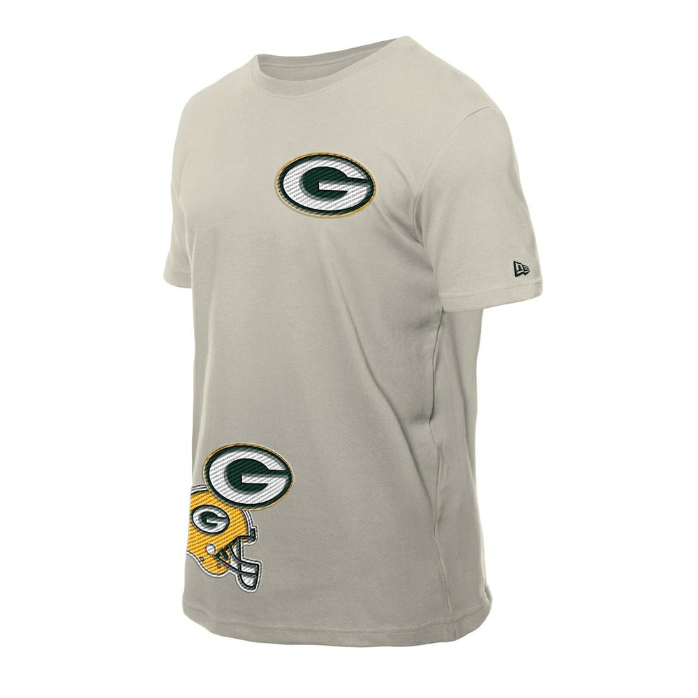 Green Bay Packers New Era Multi Patch T-Shirt Light Beige | NFL