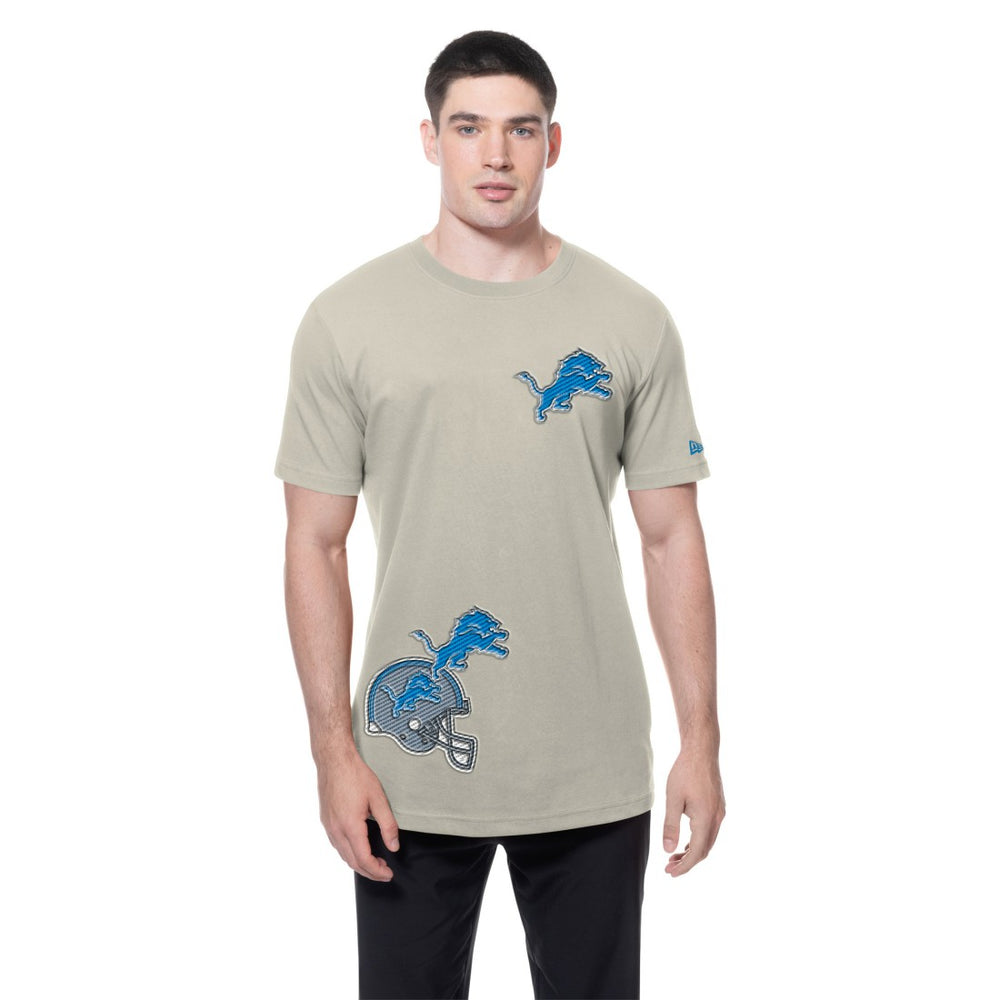 Detroit Lions New Era Multi Patch T-Shirt Light Beige | NFL