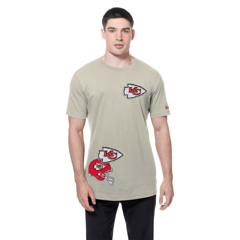 Kansas City Chiefs New Era Multi Patch T-Shirt Light Beige | NFL