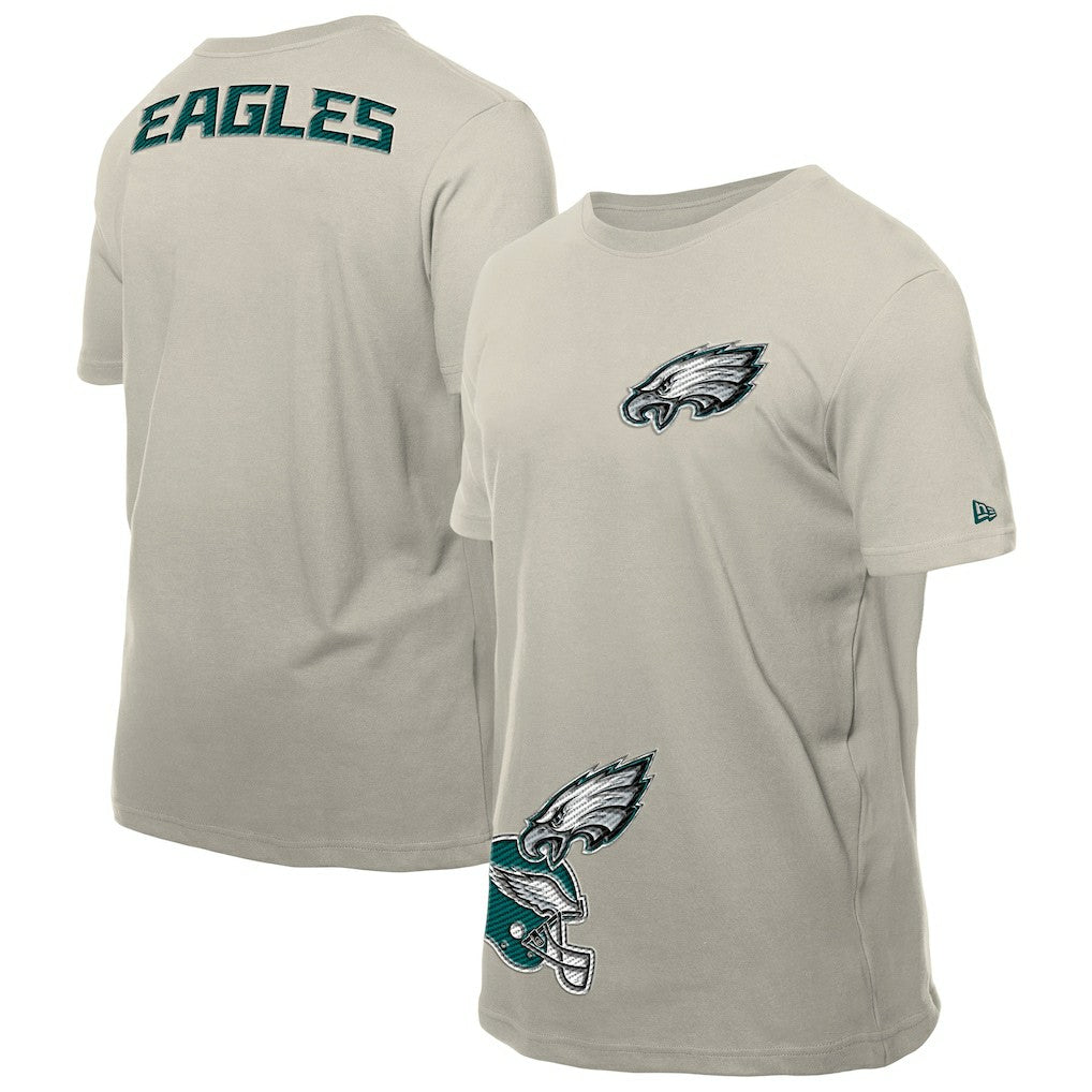 Philadelphia Eagles New Era Multi Patch T-Shirt Light Beige | NFL