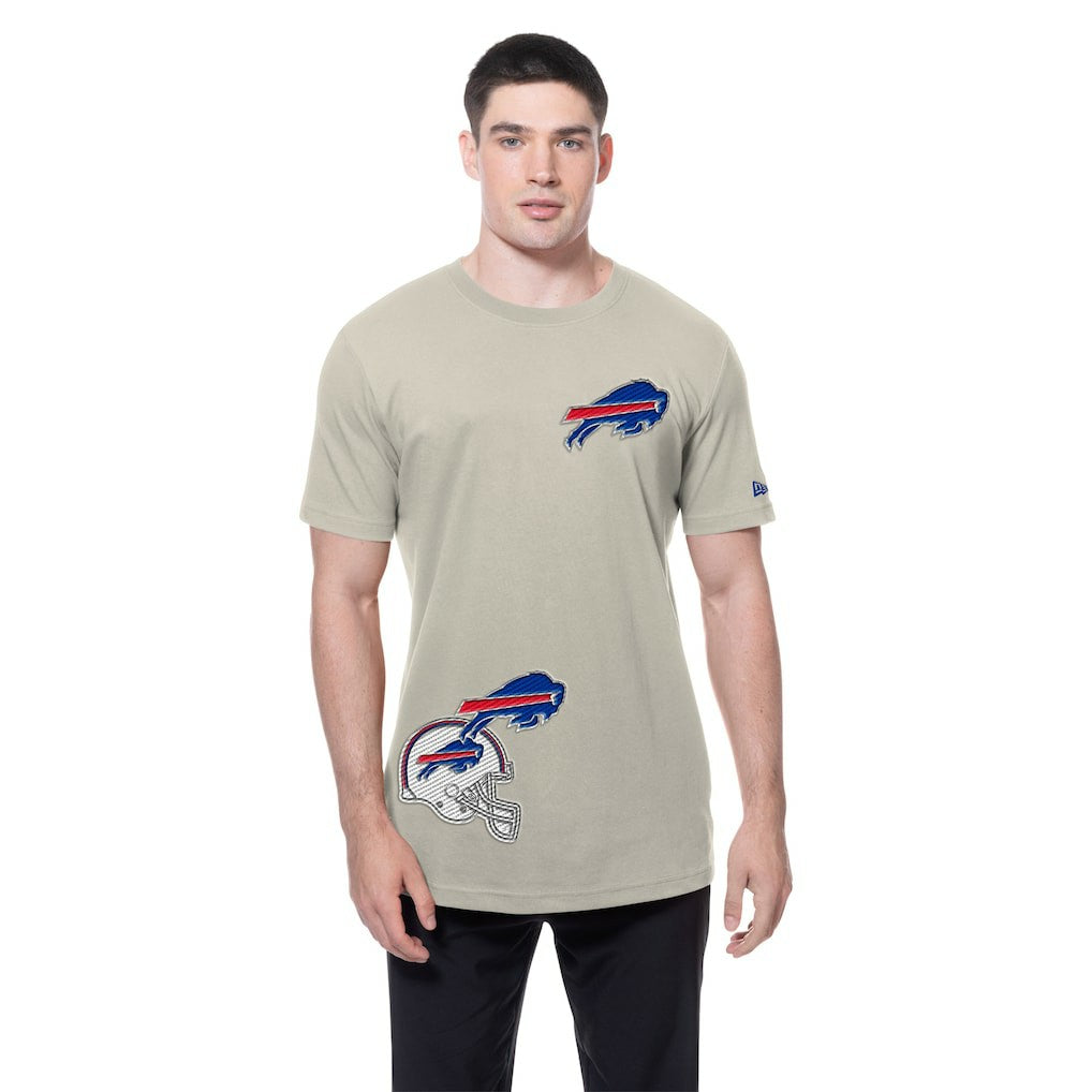 Buffalo Bills New Era Multi Patch T-Shirt Light Beige | NFL
