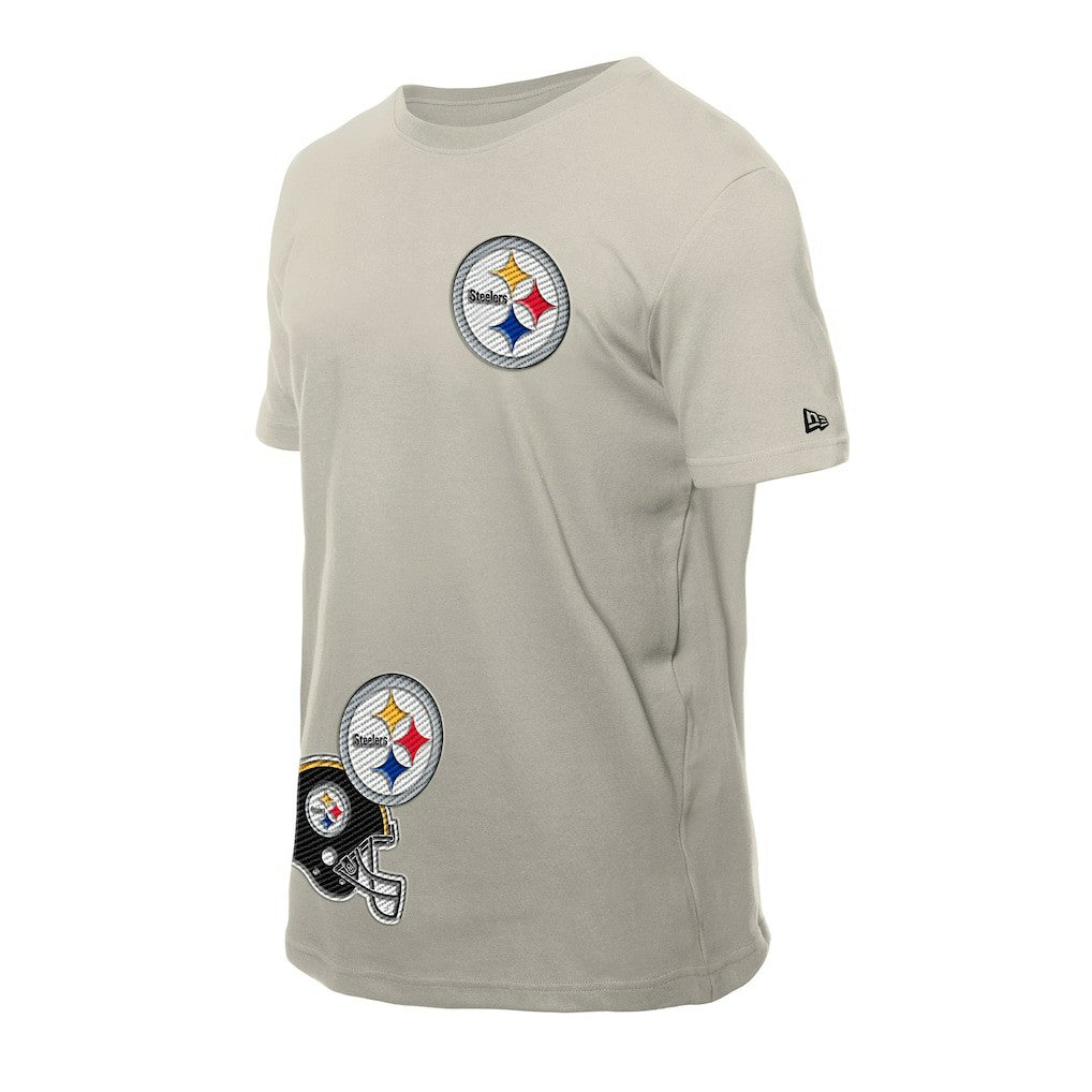 Pittsburgh Steelers New Era Multi Patch T-Shirt Light Beige | NFL