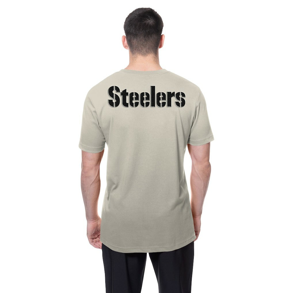 Pittsburgh Steelers New Era Multi Patch T-Shirt Light Beige | NFL