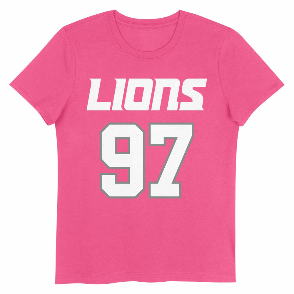 Aidan Hutchinson Detroit Lions Girls Youth Player Name & Number T-Shirt Pink | NFL