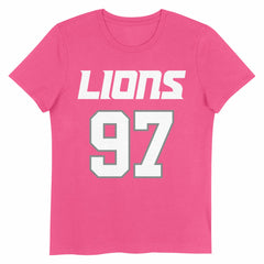 Aidan Hutchinson Detroit Lions Girls Youth Player Name & Number T-Shirt Pink | NFL