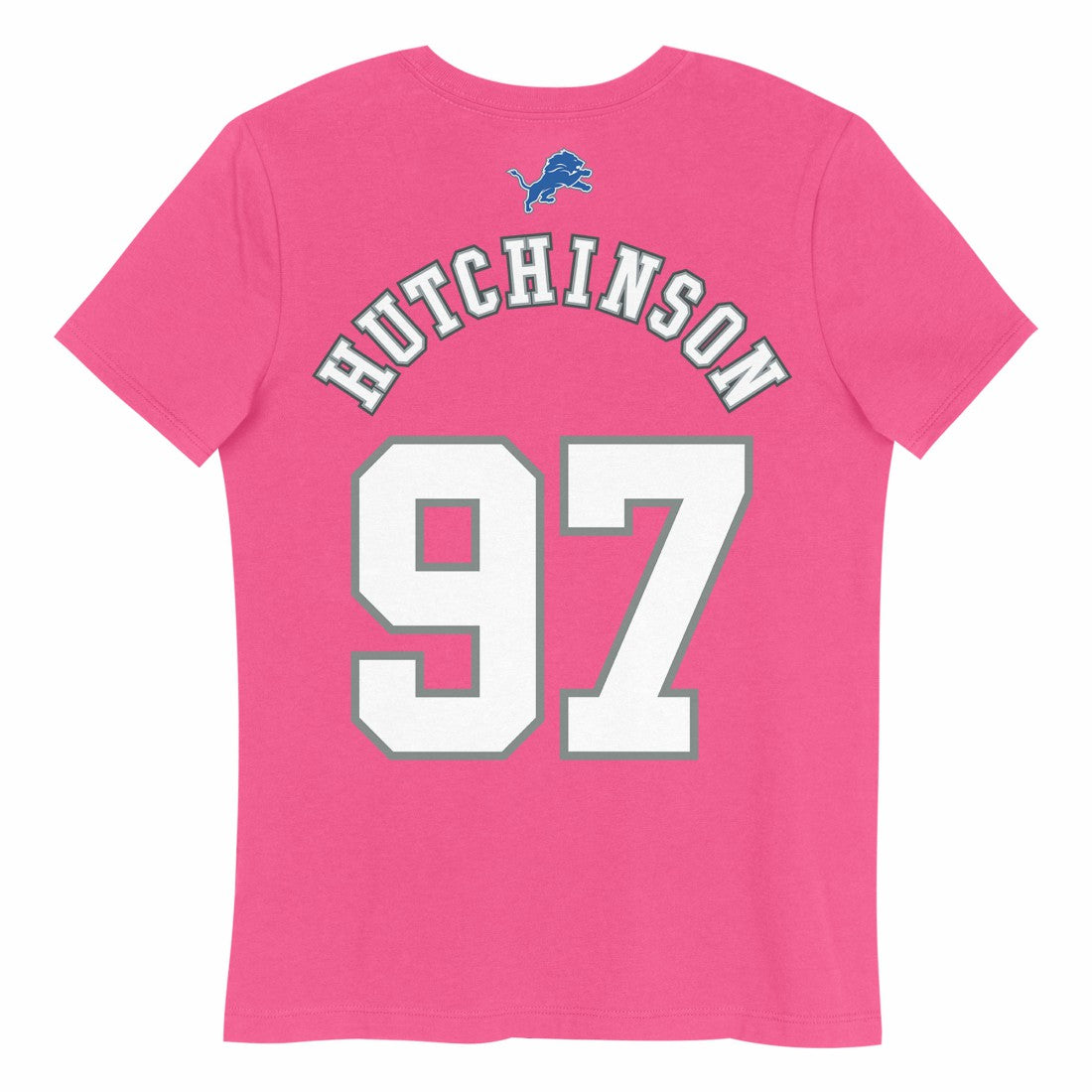 Aidan Hutchinson Detroit Lions Girls Youth Player Name & Number T-Shirt Pink | NFL