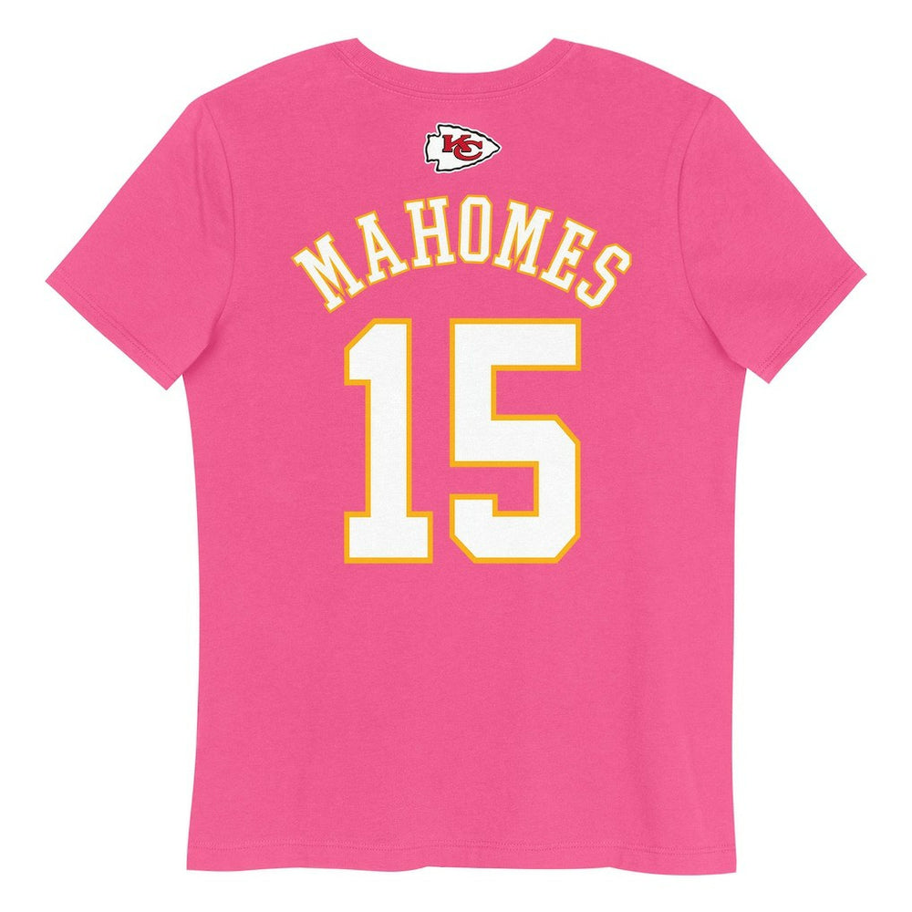 Patrick Mahomes Kansas City Chiefs Girls Youth Player Name & Number T-Shirt Pink | NFL