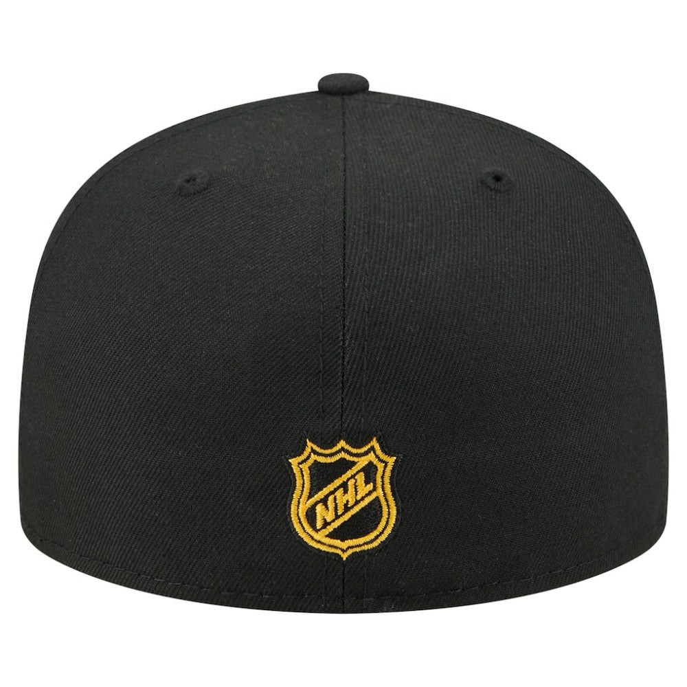 Boston Bruins New Era State Stitch 59FIFTY Fitted Hat - Black - NHL