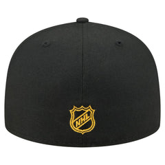 Boston Bruins New Era State Stitch 59FIFTY Fitted Hat - Black - NHL