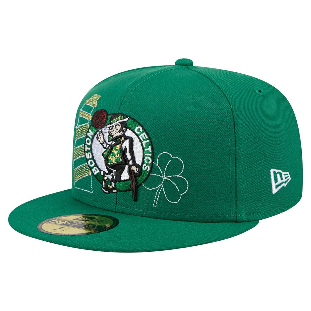 Boston Celtics State Stitch 59FIFTY Fitted Hat Kelly Green - NBA