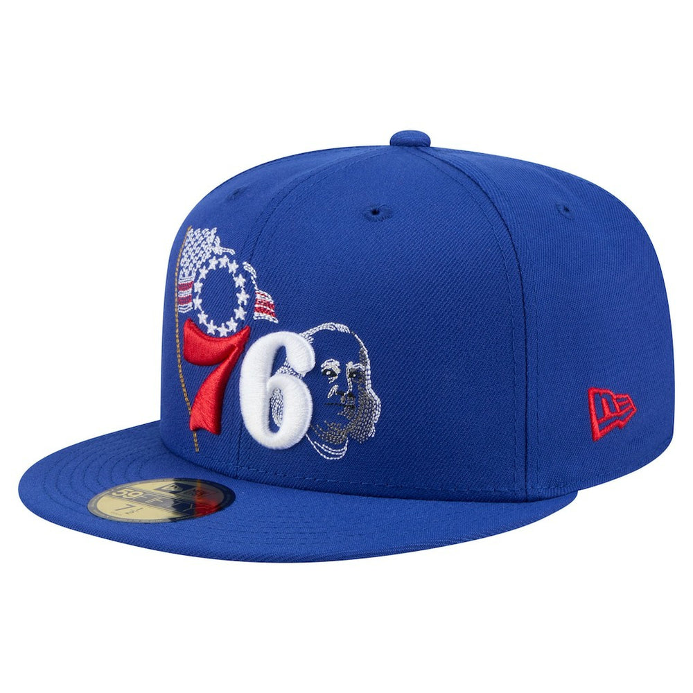 Philadelphia 76ers State Stitch 59FIFTY Fitted Hat Royal - NBA