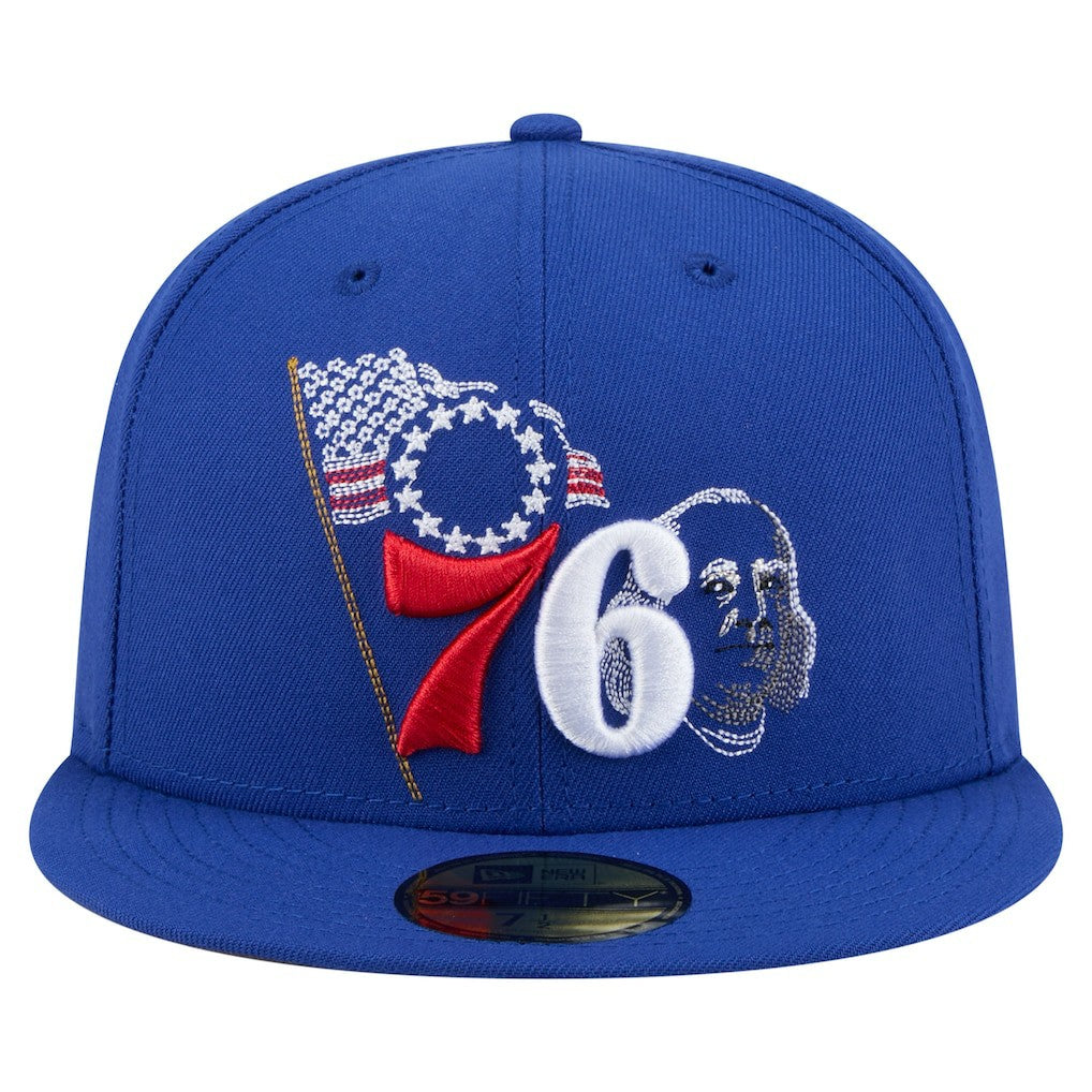Philadelphia 76ers State Stitch 59FIFTY Fitted Hat Royal - NBA