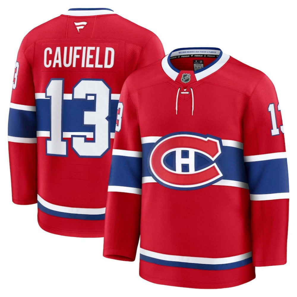 Cole Caufield Montreal Canadiens Fanatics Home Premium Jersey - Red - NHL