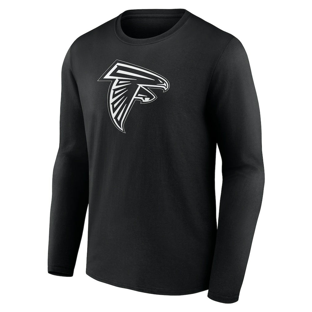 Atlanta Falcons Personalized Name & Number Monochrome Long Sleeve T-Shirt Black | NFL
