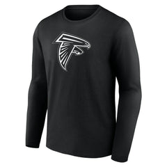 Atlanta Falcons Personalized Name & Number Monochrome Long Sleeve T-Shirt Black | NFL