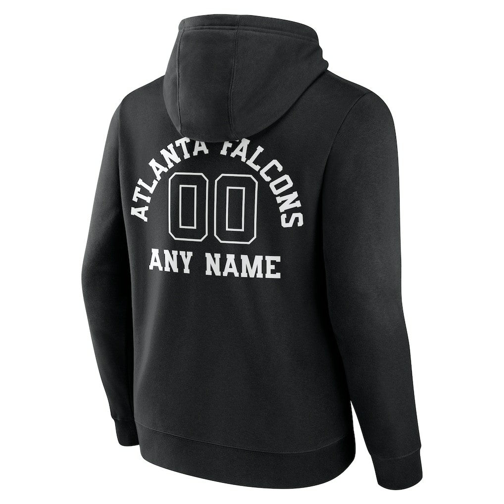 Atlanta Falcons Personalized Name & Number Pullover Hoodie Black | NFL