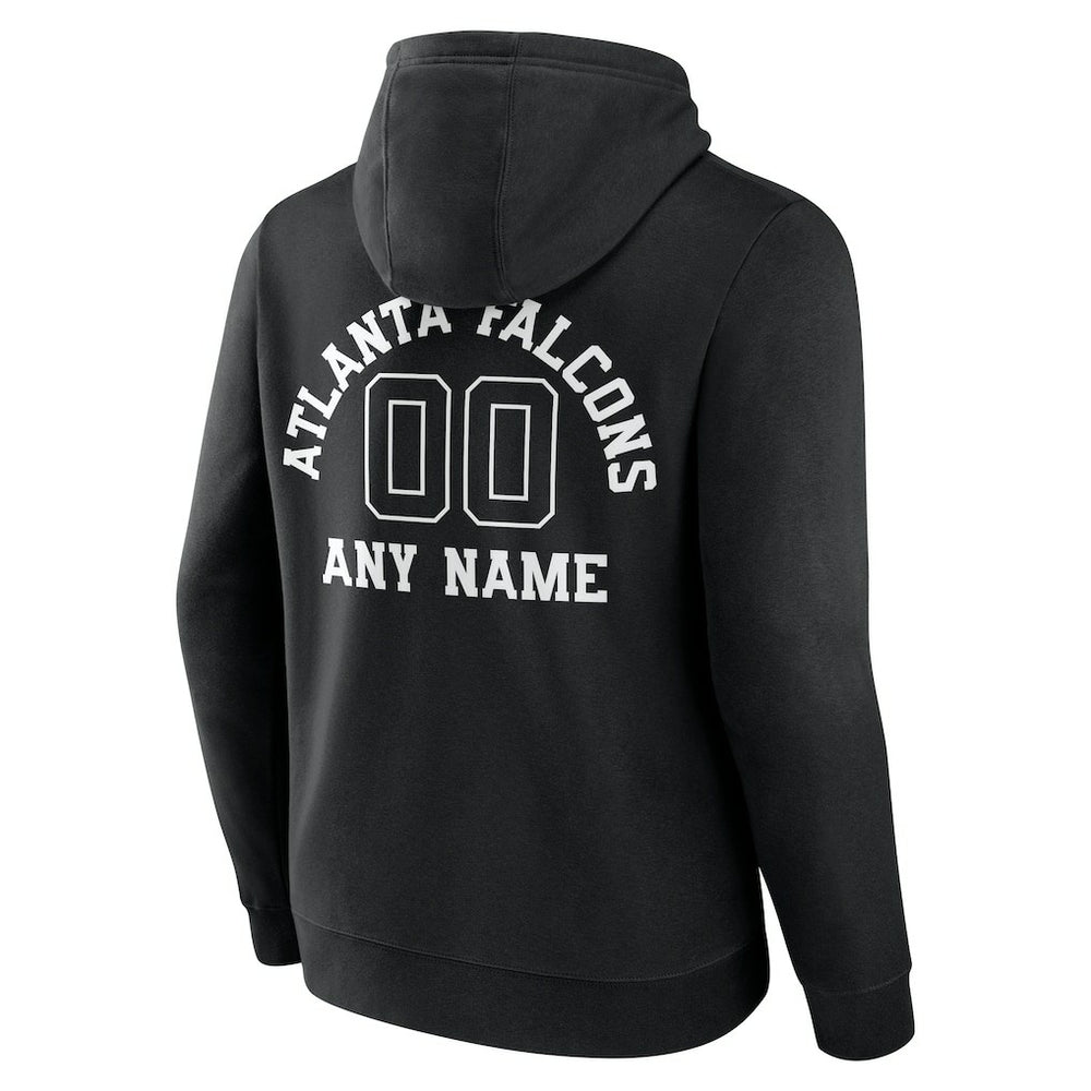 Atlanta Falcons Personalized Name & Number Pullover Hoodie Black | NFL