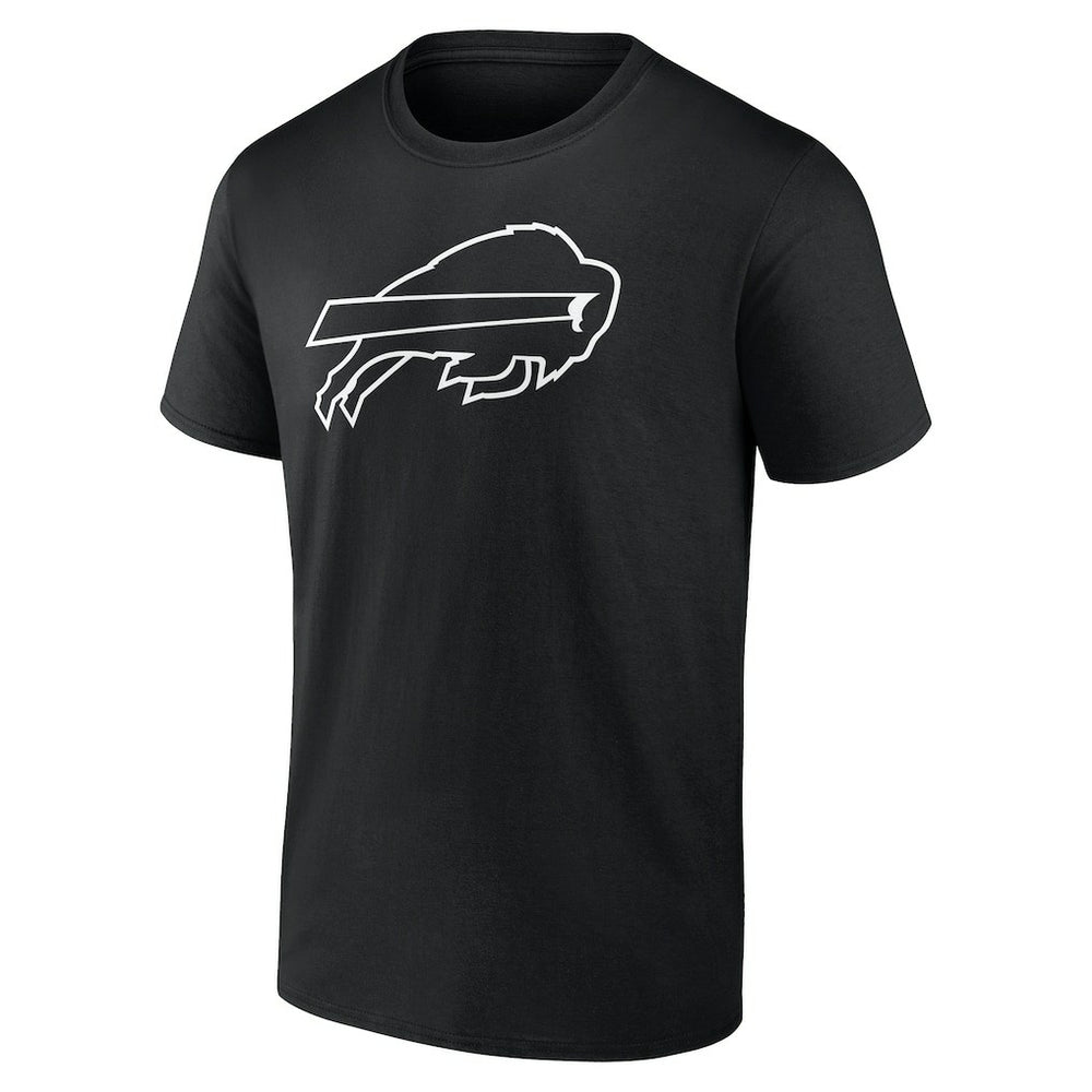 Buffalo Bills Personalized Name & Number Monochrome T-Shirt Black | NFL