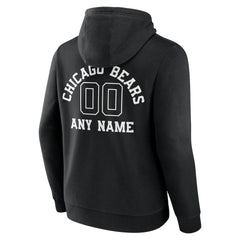 Chicago Bears Personalized Name & Number Pullover Hoodie Black | NFL