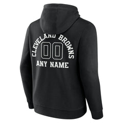 Cleveland Browns Personalized Name & Number Pullover Hoodie Black | NFL