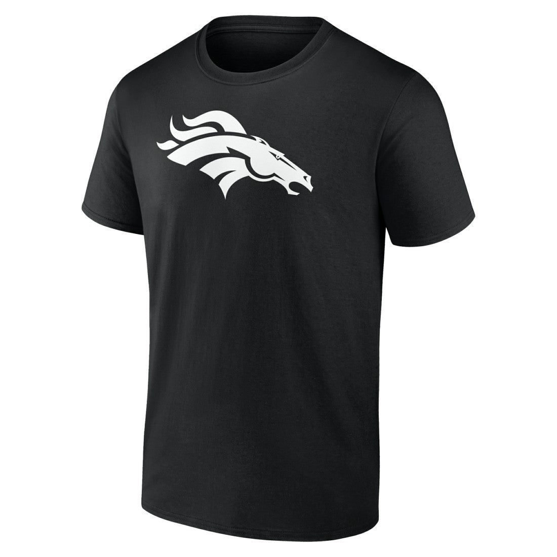 Denver Broncos Personalized Name & Number Monochrome T-Shirt Black | NFL