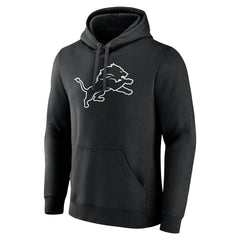 Detroit Lions Personalized Name & Number Pullover Hoodie Black | NFL