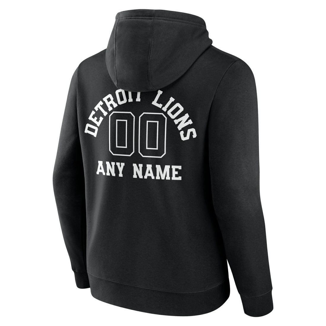 Detroit Lions Personalized Name & Number Pullover Hoodie Black | NFL