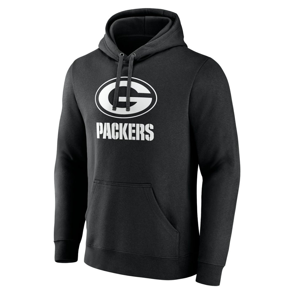 Green Bay Packers Personalized Name & Number Pullover Hoodie Black | NFL