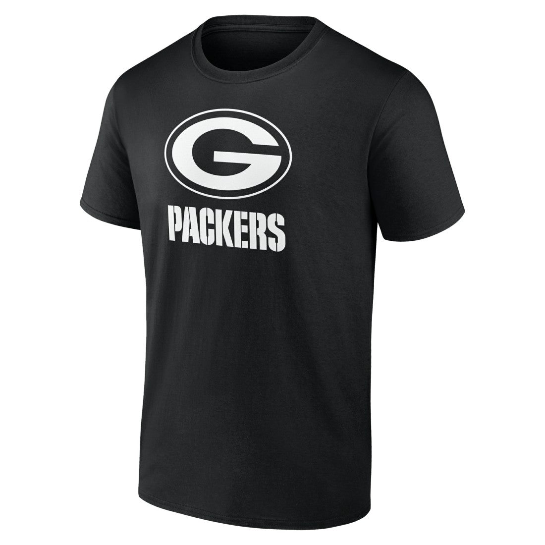 Green Bay Packers Personalized Name & Number Monochrome T-Shirt Black | NFL