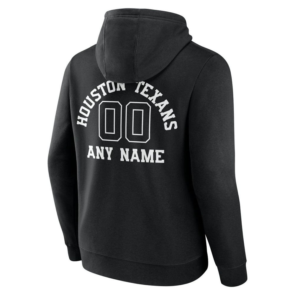 Houston Texans Personalized Name & Number Pullover Hoodie Black | NFL
