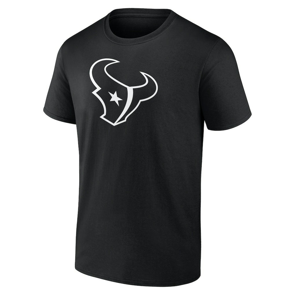 Houston Texans Personalized Name & Number Monochrome T-Shirt Black | NFL