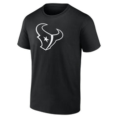 Houston Texans Personalized Name & Number Monochrome T-Shirt Black | NFL
