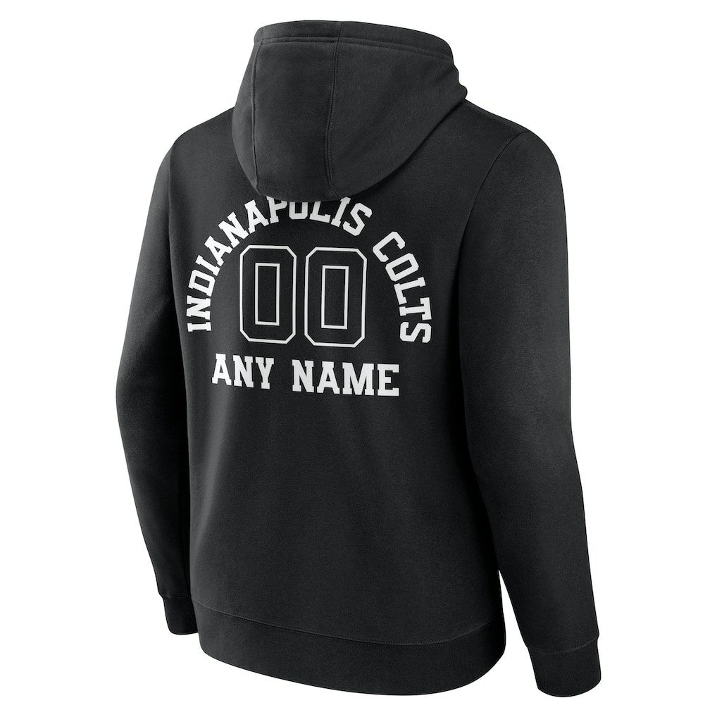 Indianapolis Colts Personalized Name & Number Pullover Hoodie Black | NFL