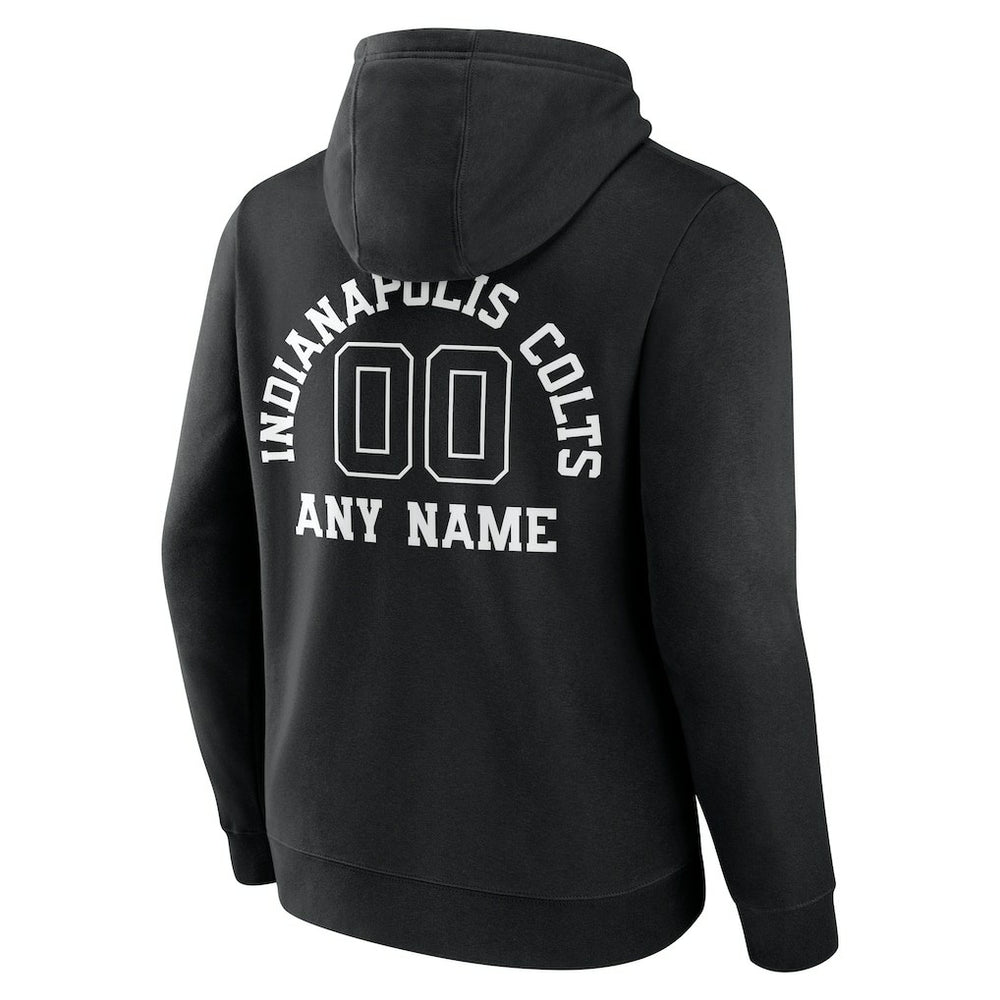 Indianapolis Colts Personalized Name & Number Pullover Hoodie Black | NFL