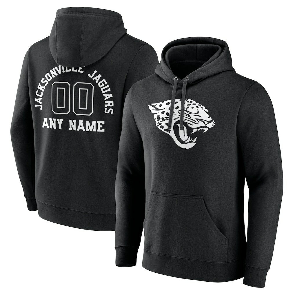 Jacksonville Jaguars Personalized Name & Number Pullover Hoodie Black | NFL