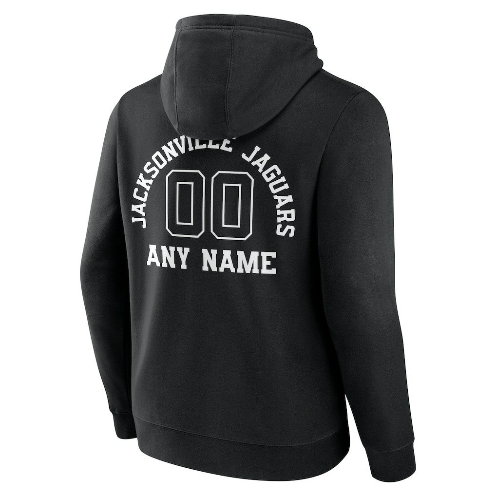 Jacksonville Jaguars Personalized Name & Number Pullover Hoodie Black | NFL