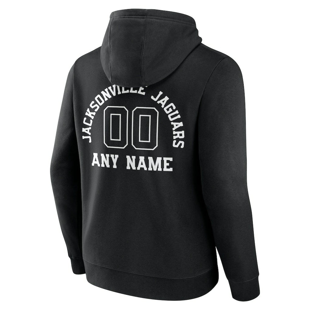 Jacksonville Jaguars Personalized Name & Number Pullover Hoodie Black | NFL