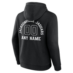 Jacksonville Jaguars Personalized Name & Number Pullover Hoodie Black | NFL