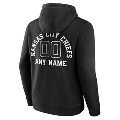 Kansas City Chiefs Personalized Name & Number Pullover Hoodie Black | NFL