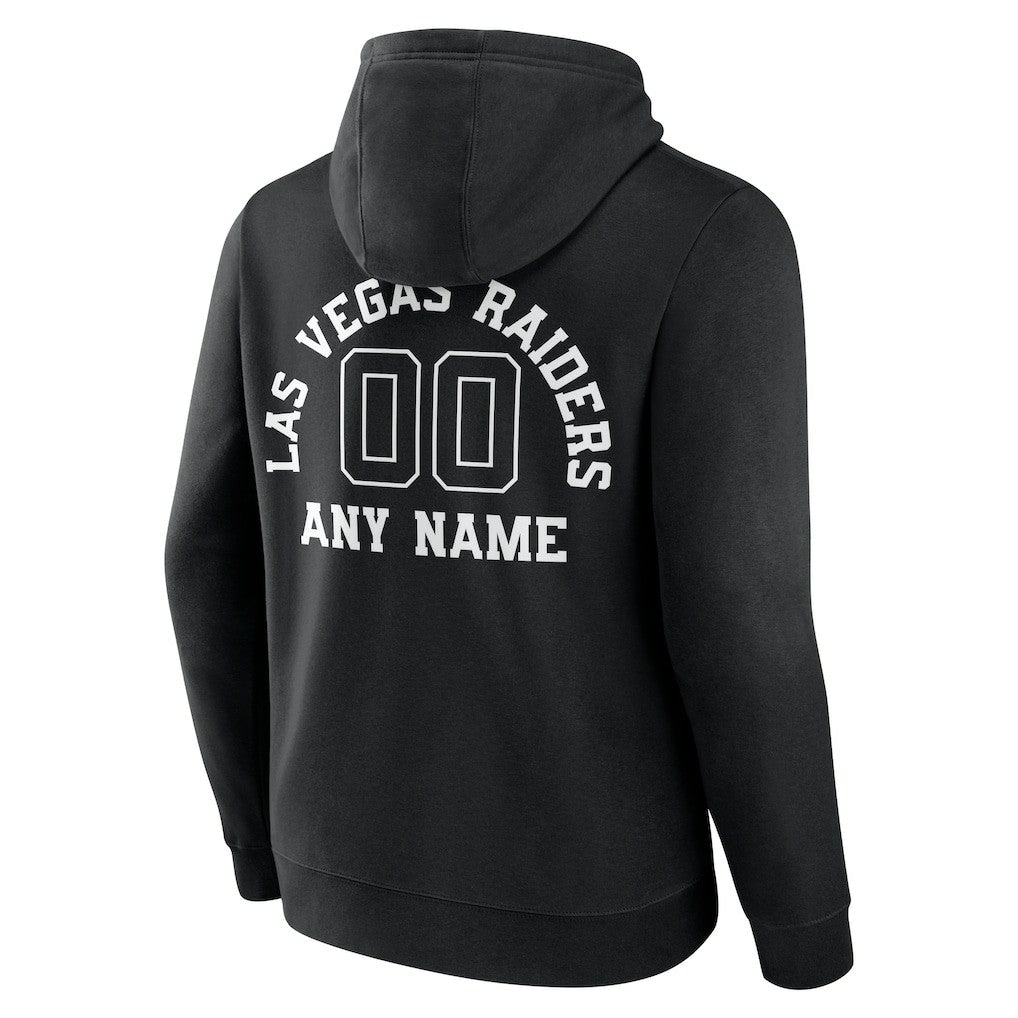 Las Vegas Raiders Personalized Name & Number Pullover Hoodie Black | NFL
