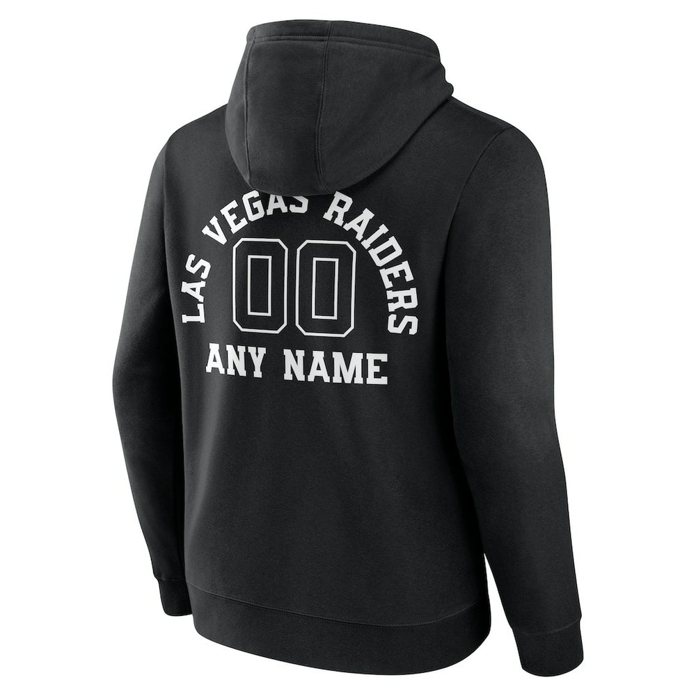 Las Vegas Raiders Personalized Name & Number Pullover Hoodie Black | NFL