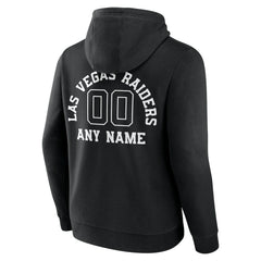 Las Vegas Raiders Personalized Name & Number Pullover Hoodie Black | NFL