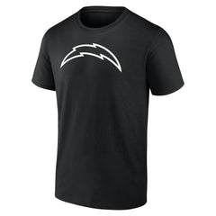Los Angeles Chargers Personalized Name & Number Monochrome T-Shirt Black | NFL