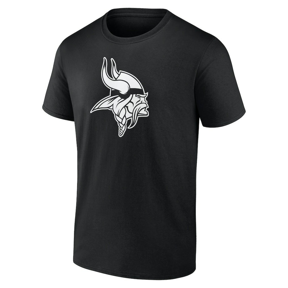 Minnesota Vikings Personalized Name & Number Monochrome T-Shirt Black | NFL