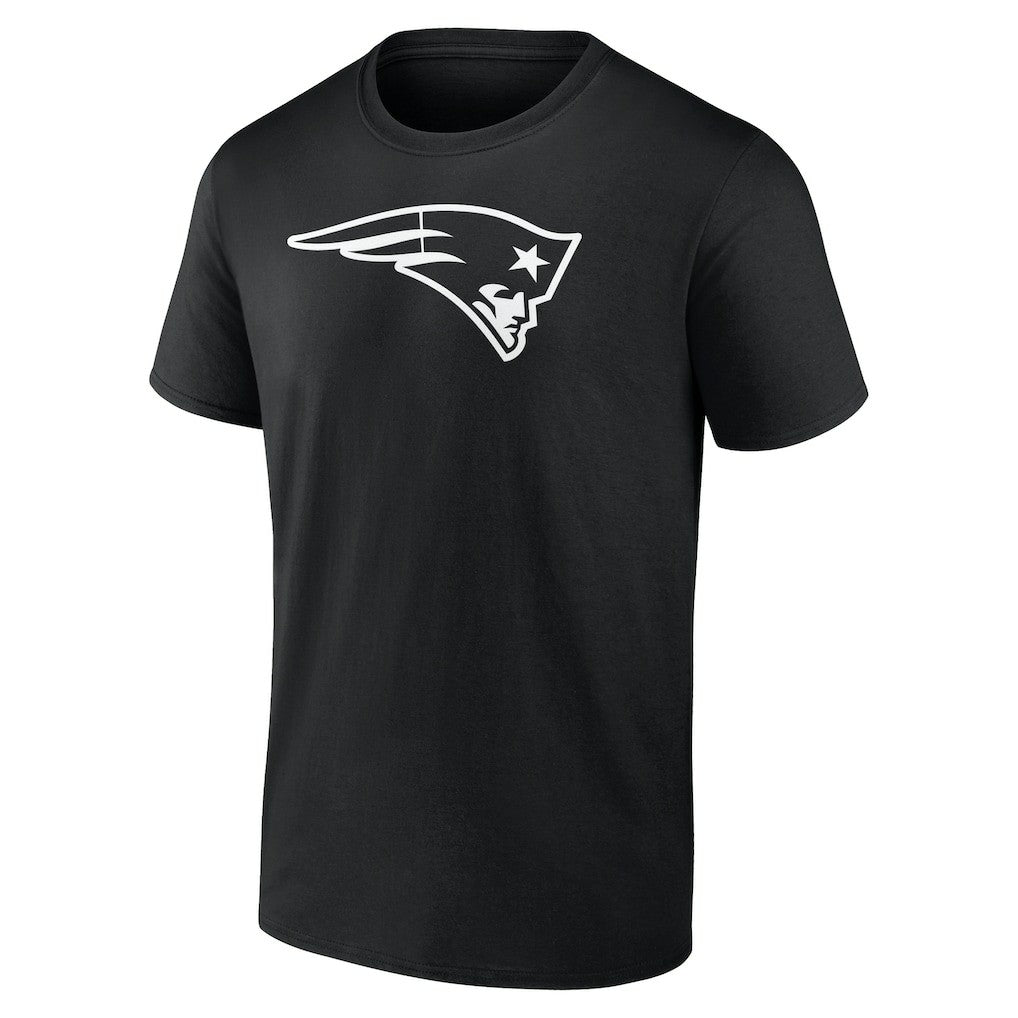 New England Patriots Personalized Name & Number Monochrome T-Shirt Black | NFL