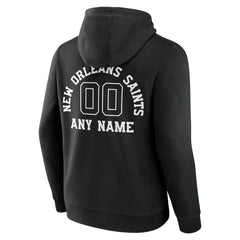 New Orleans Saints Personalized Name & Number Pullover Hoodie Black | NFL